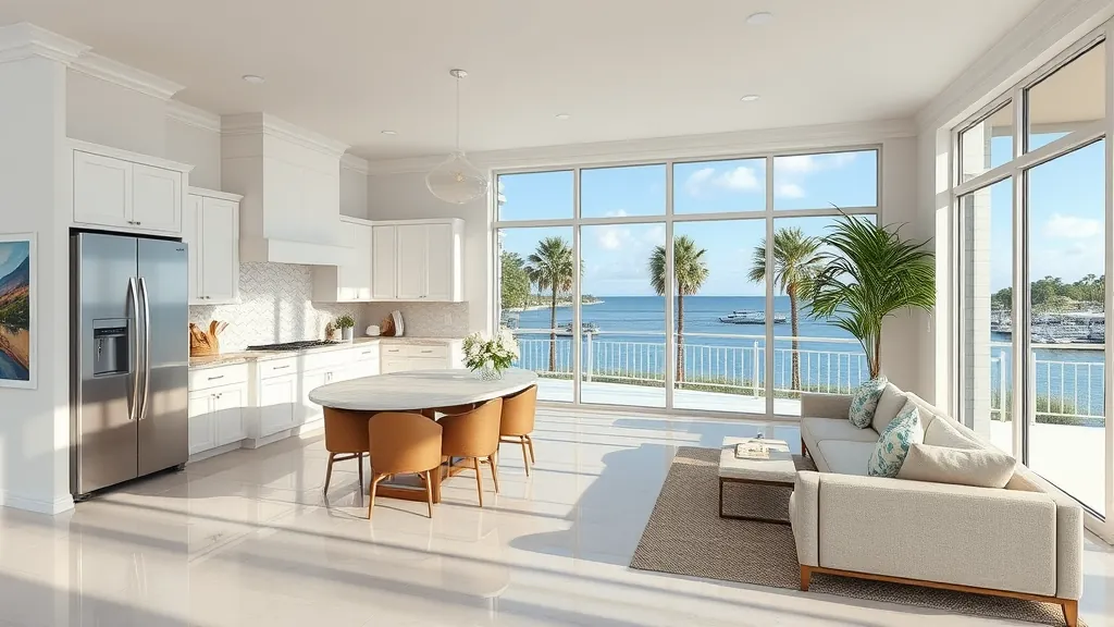 Remodeling in Ocean Ridge, FL with modern design and contemporary finishes showcased in a bright living space.