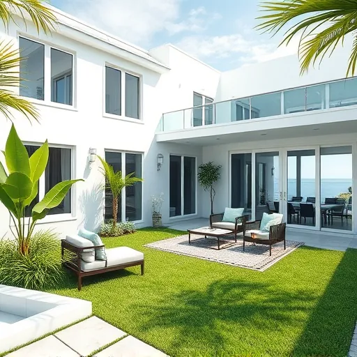 Completed remodeled interior in Riviera Beach, FL showcasing modern design elements and contemporary decor.