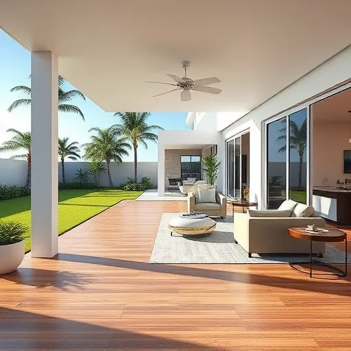 Completed remodeling project in Riviera Beach FL showcasing modern design and elegant furnishings throughout the space