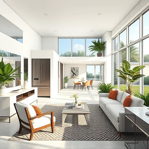 Complete home remodeling in Riviera Beach FL featuring modern design and stylish furnishings, interior and exterior.