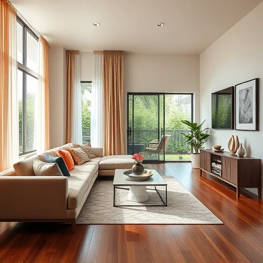 Modern living room in Belle Glade, FL, featuring stylish furnishings, natural light, and elegant decor.