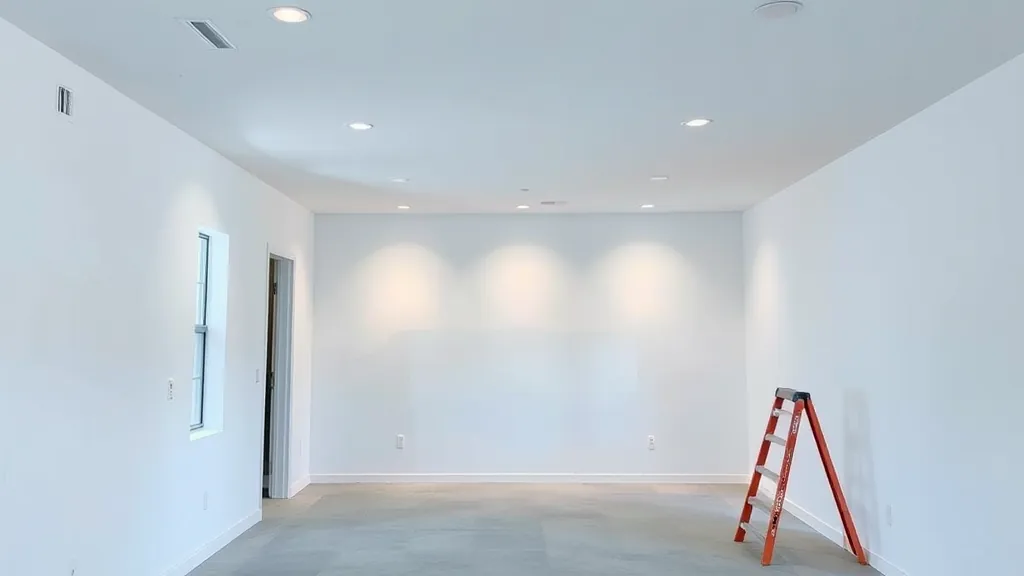 Drywall installation process in a home renovation project in Riviera Beach, FL