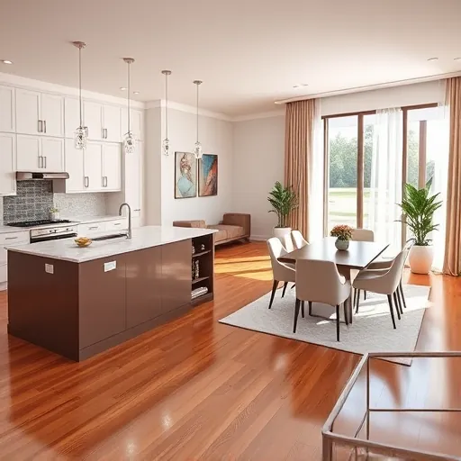 Completed kitchen remodel in Haverhill FL features modern cabinetry, marble countertops, and an airy living space.