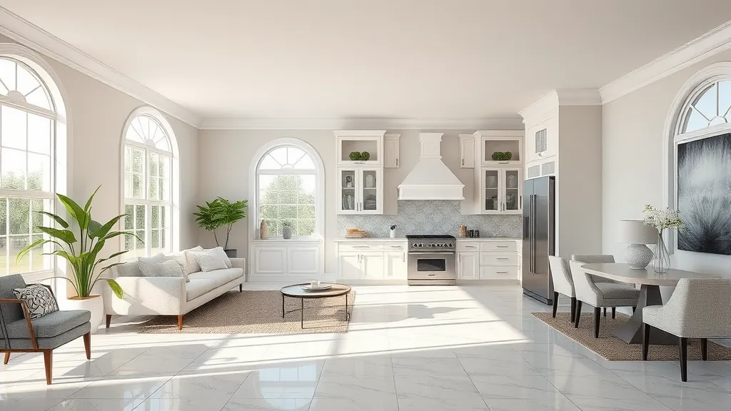 Remodeling in Lake Park, FL showcasing modern wood and tile designs in a spacious living room.