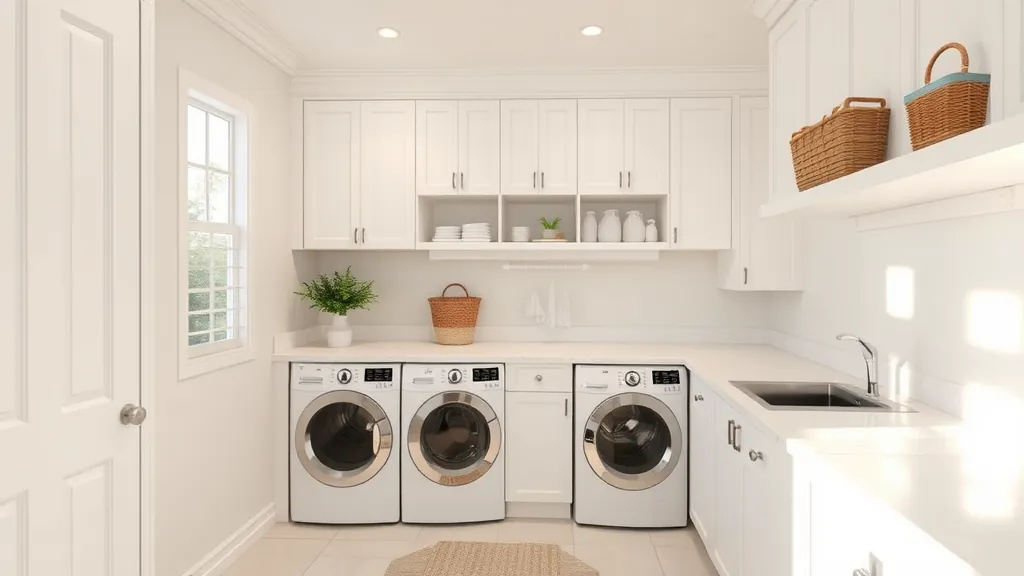 Laundry room remodeling project featuring modern design in Riviera Beach FL