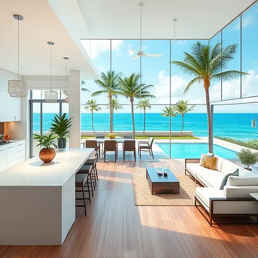 Completed home remodeling in Riviera Beach Florida showcasing modern design elements and elegant finishes