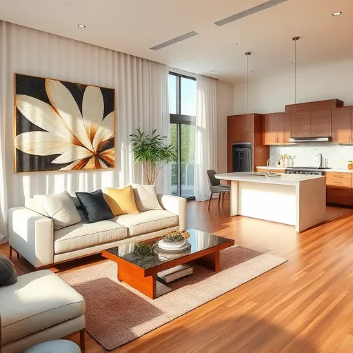 Beautifully remodeled living room in South Palm Beach with modern furnishings, natural light, and elegant decor.