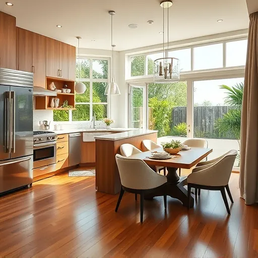 Stunning remodeled living space in Delray Beach featuring modern kitchen, elegant decor, and natural light.