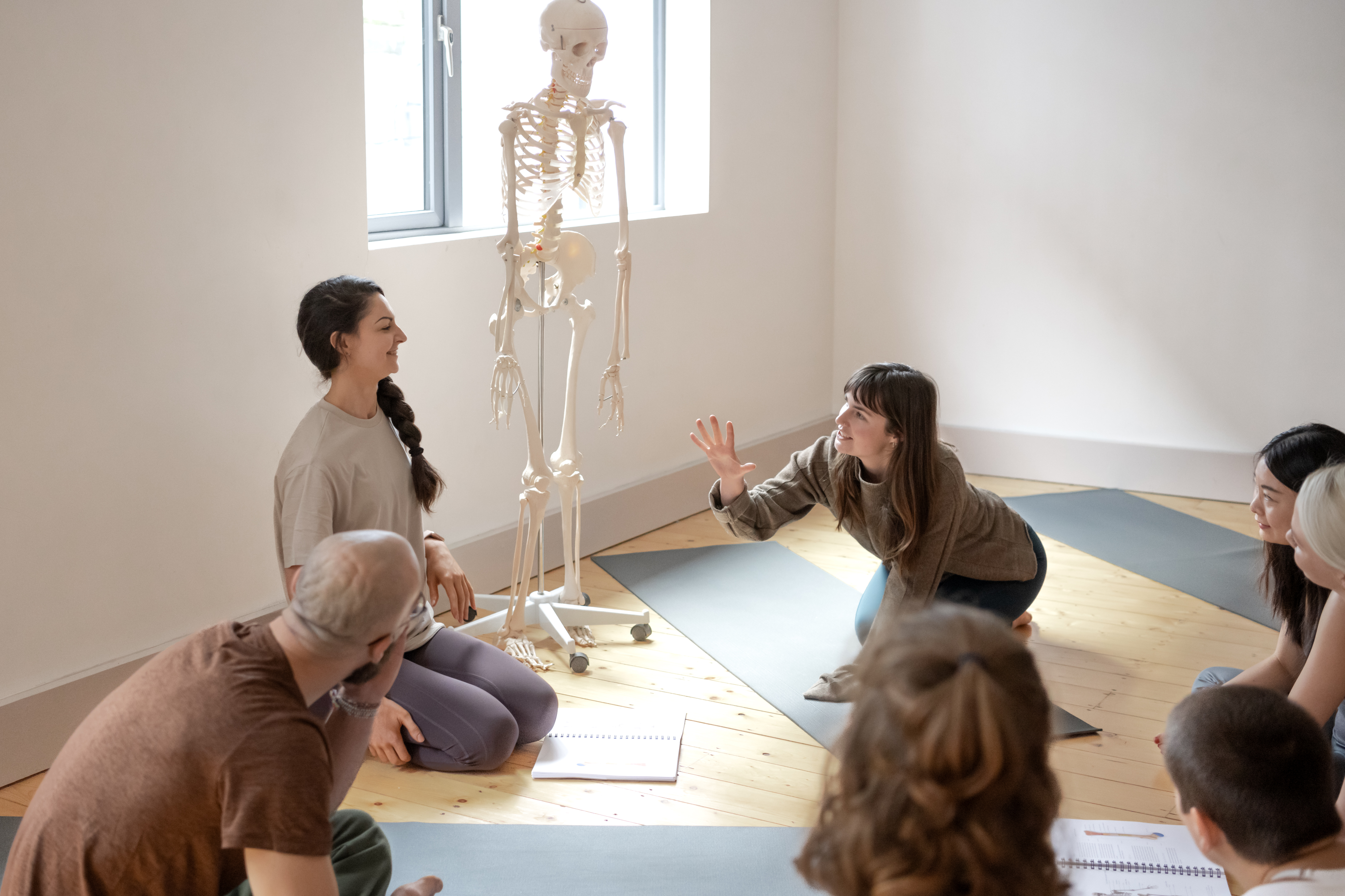 Yoga training session at yogahub Dublin
