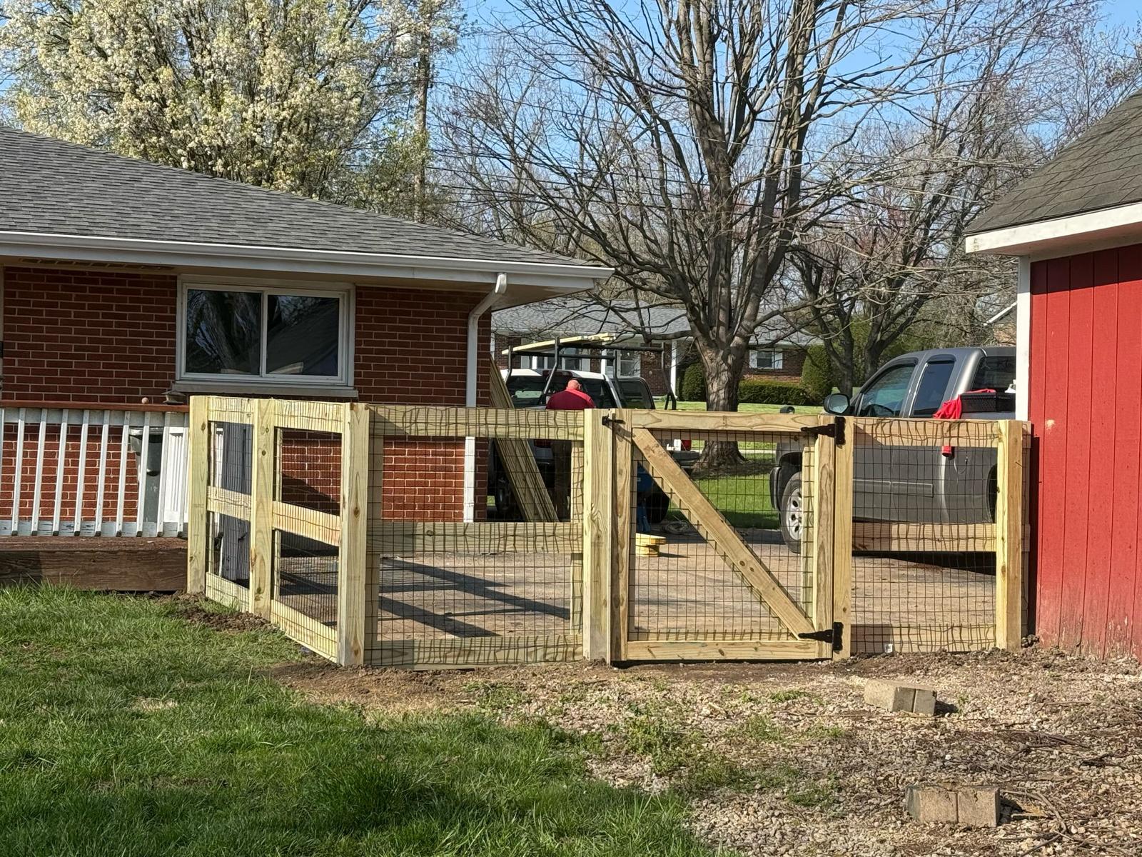 Privacy fence installed by DHA Contractors in Butler County OH