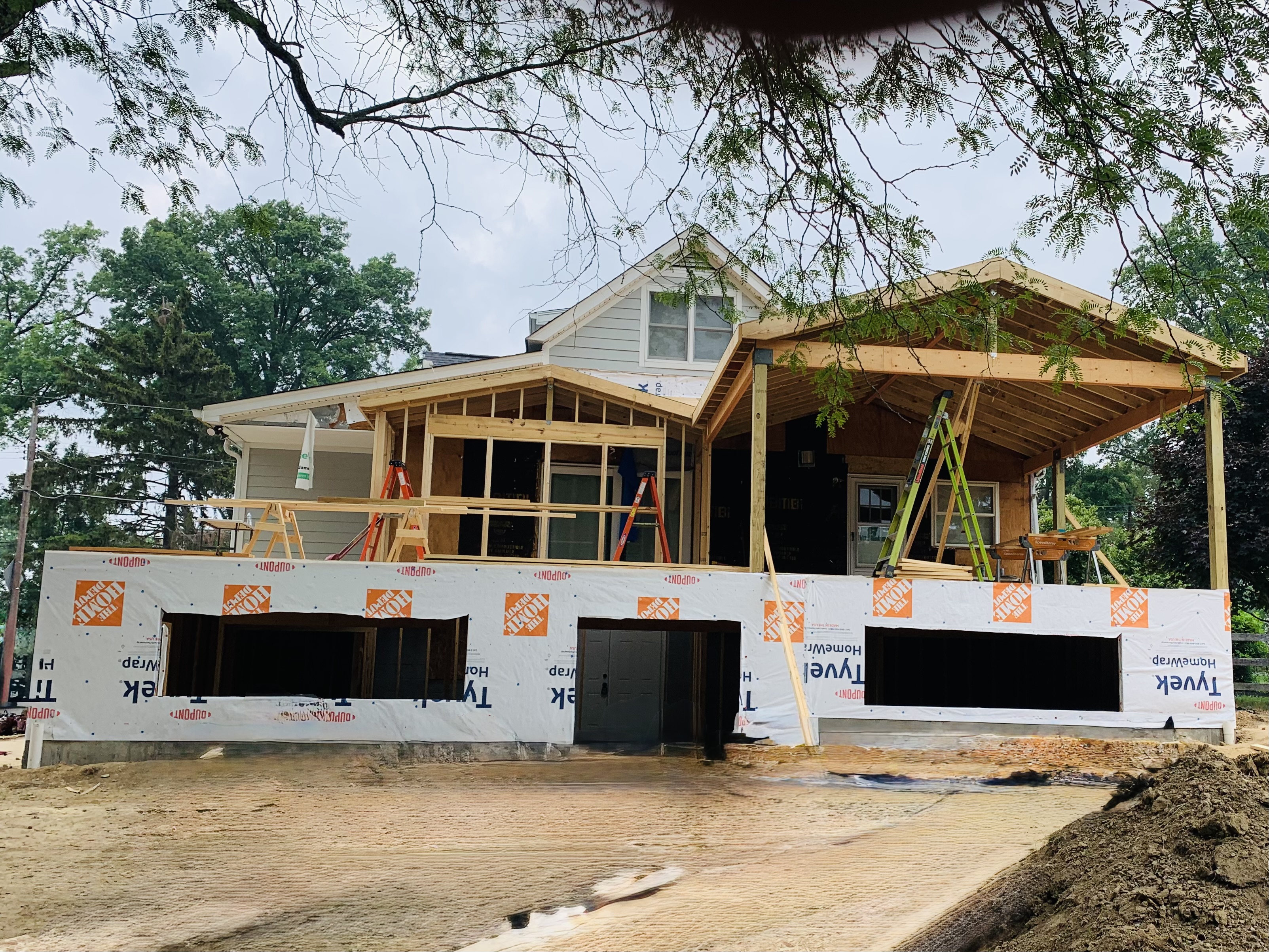 New exterior stairs built by DHA Contractors in Hamilton OH