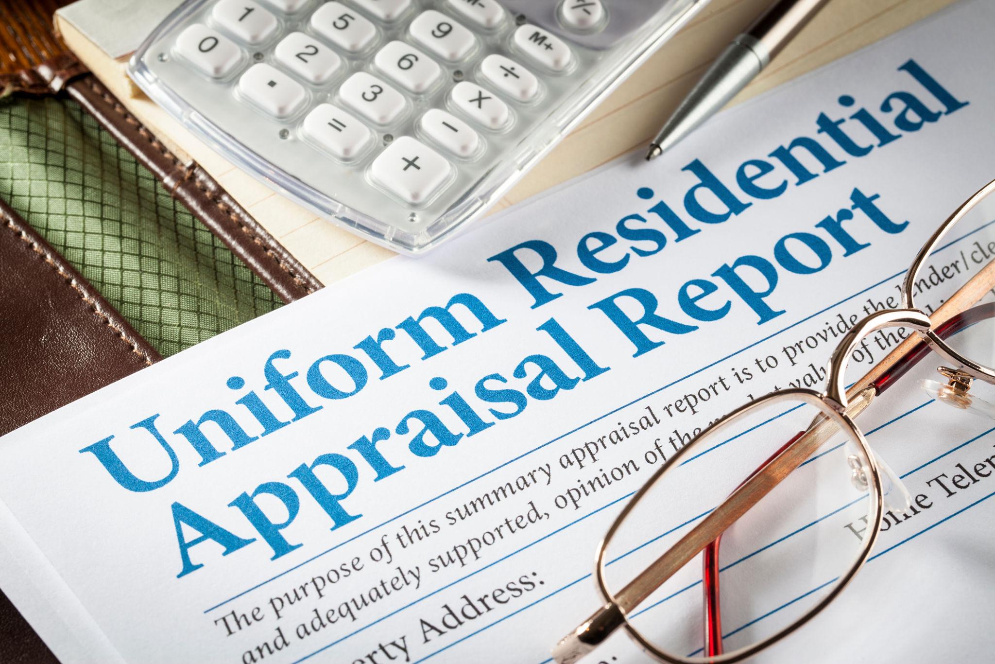 Property appraisal report used to determine market value during a home purchase.