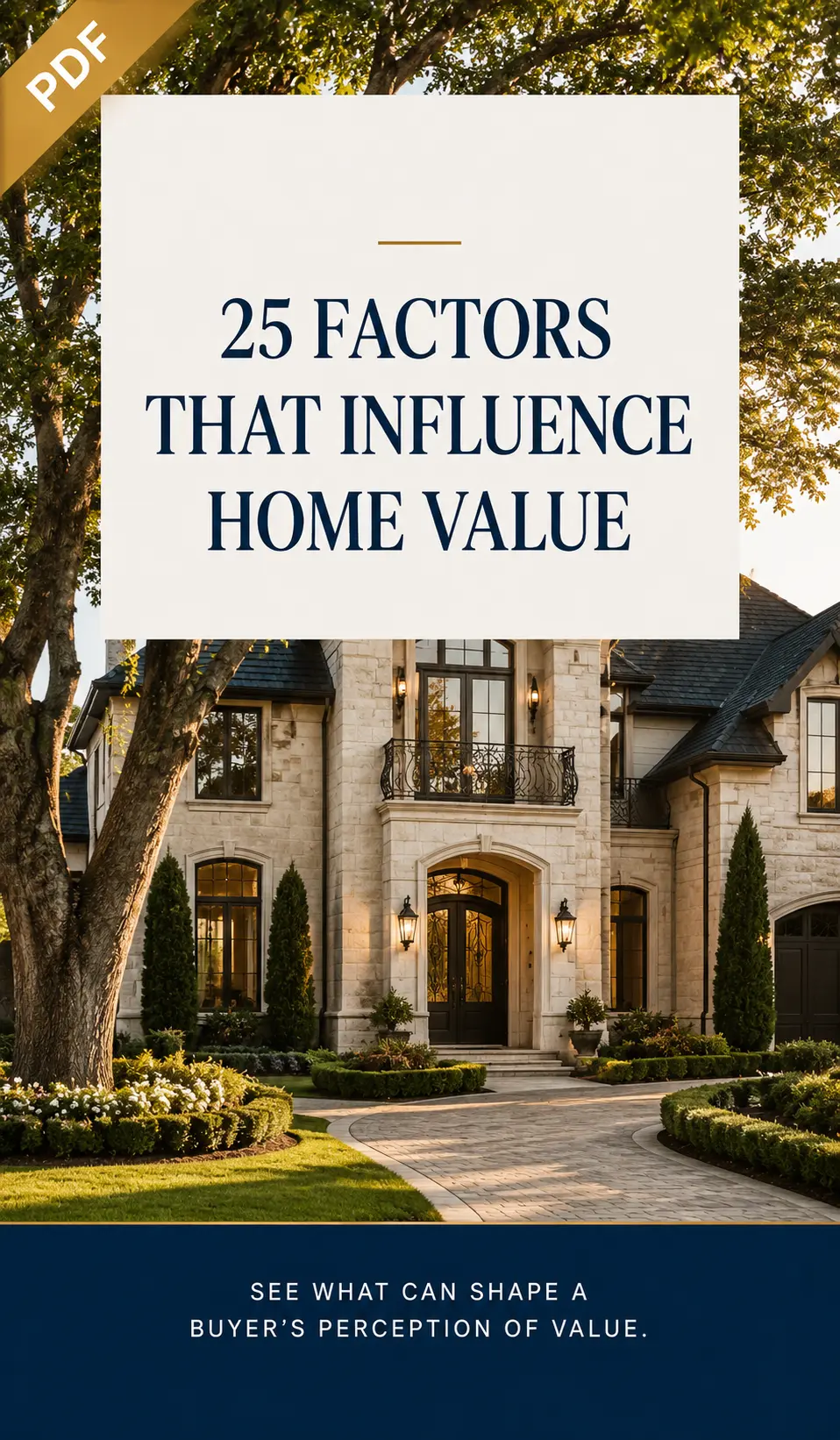 25 Factors That Influence Home Value guide cover