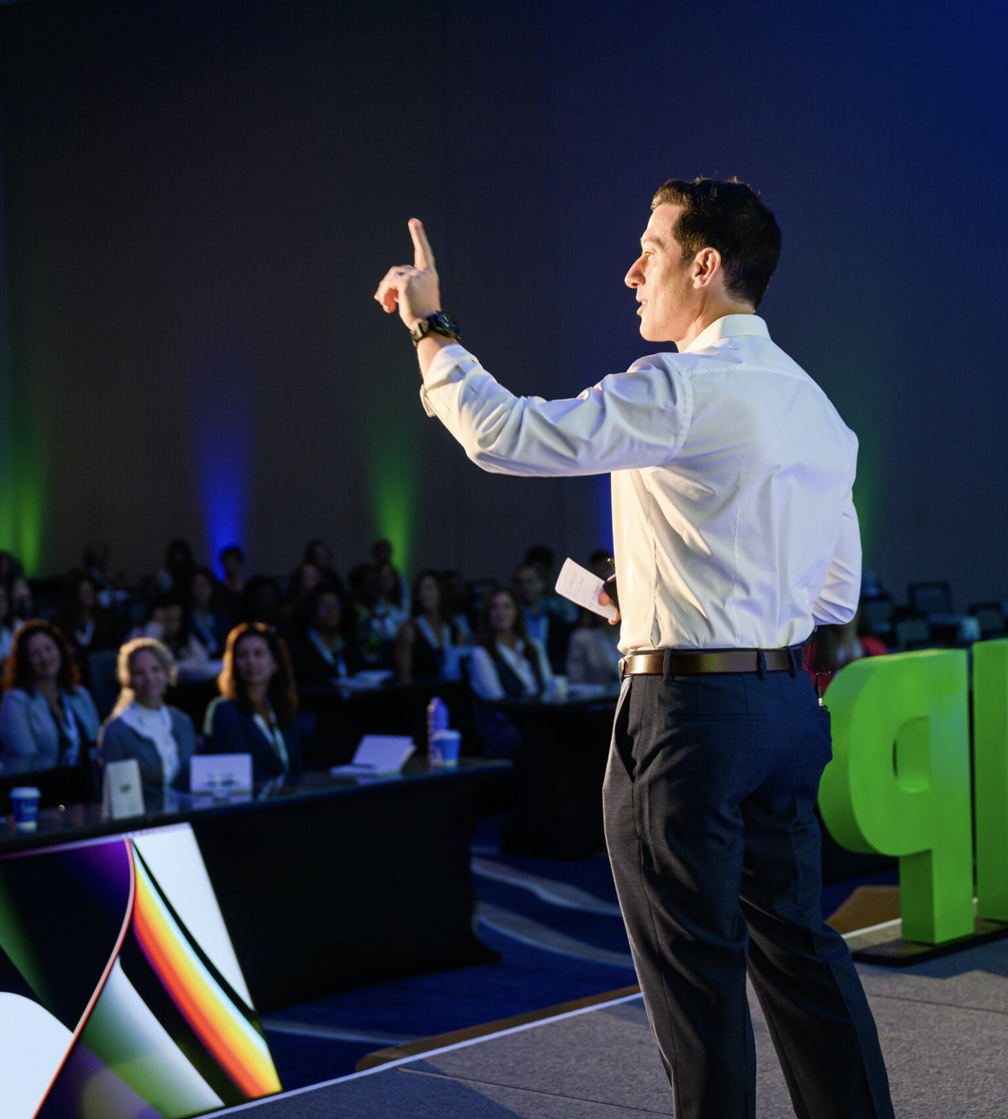 Dr. Stephen Cabral Speaking On Stage