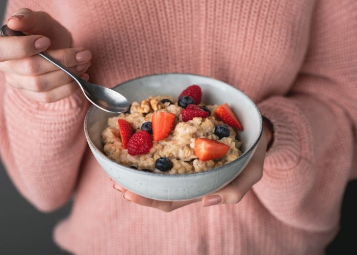 IHP Client Eating Whole Foods for Breakfast