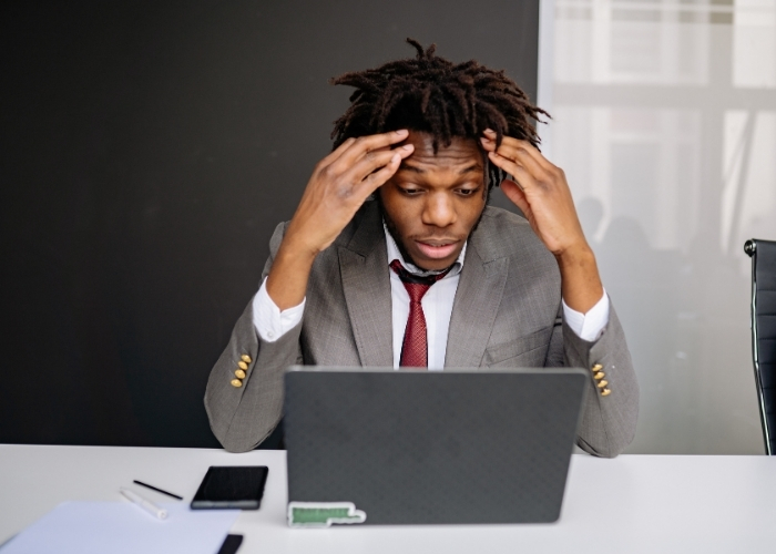 Stressed Male Business Professional