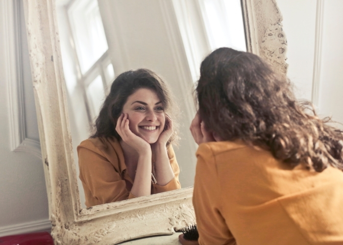 Woman with a Positive Mindset