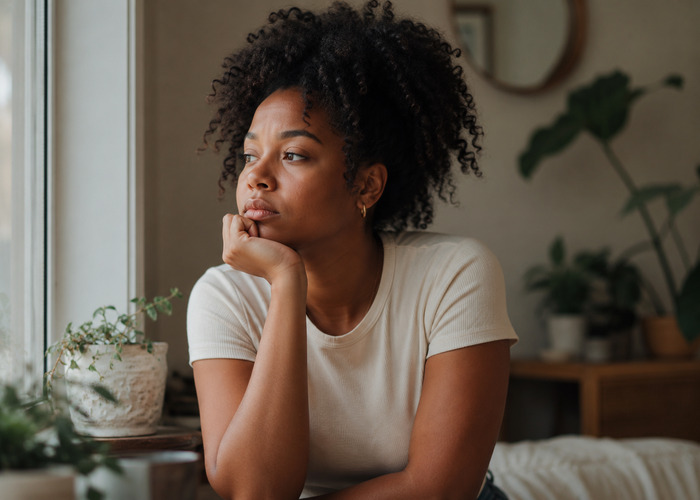 Woman Experiencing Low Mood