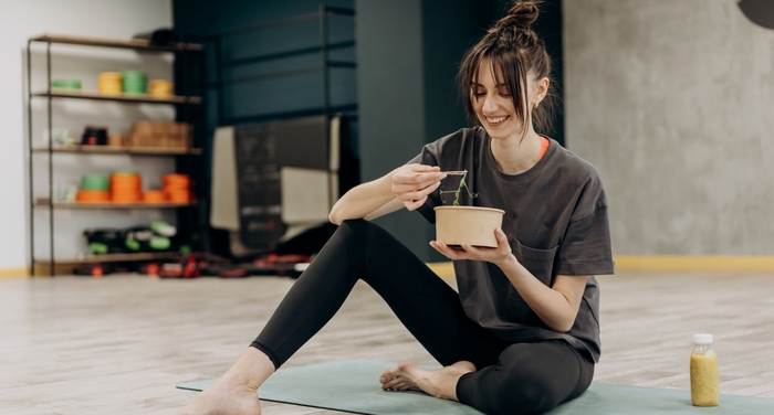 Woman Focusing On Whole Body Health Woman Focusing On Whole Body Health