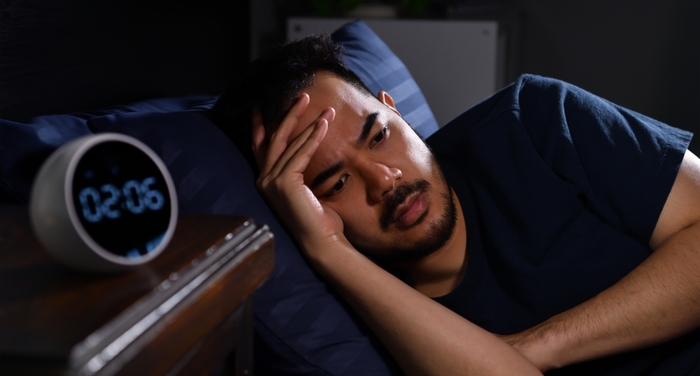 Man Dealing with Insomnia as a Result of a Hormonal Imbalance