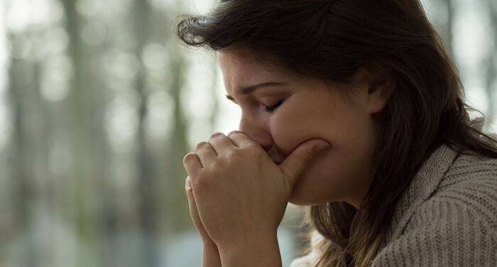 Emotional Woman with Hormonal Imbalance