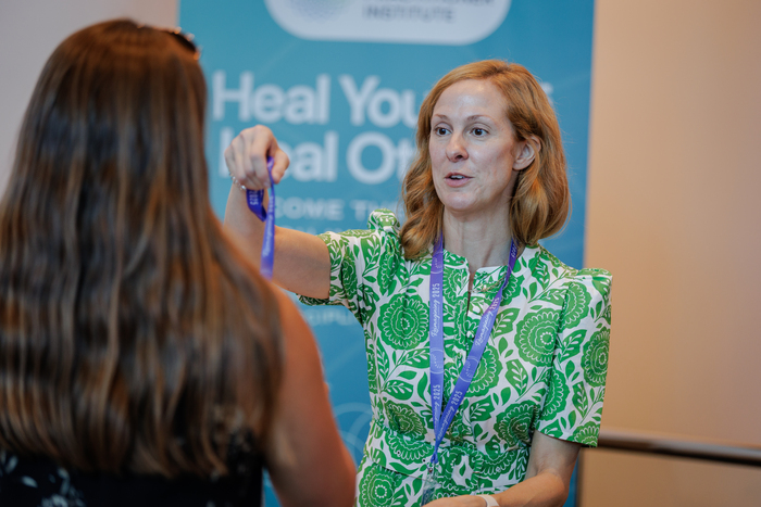 IHPI's Student and Graduate Mentor at the Reimagining Health Summit with an IHP