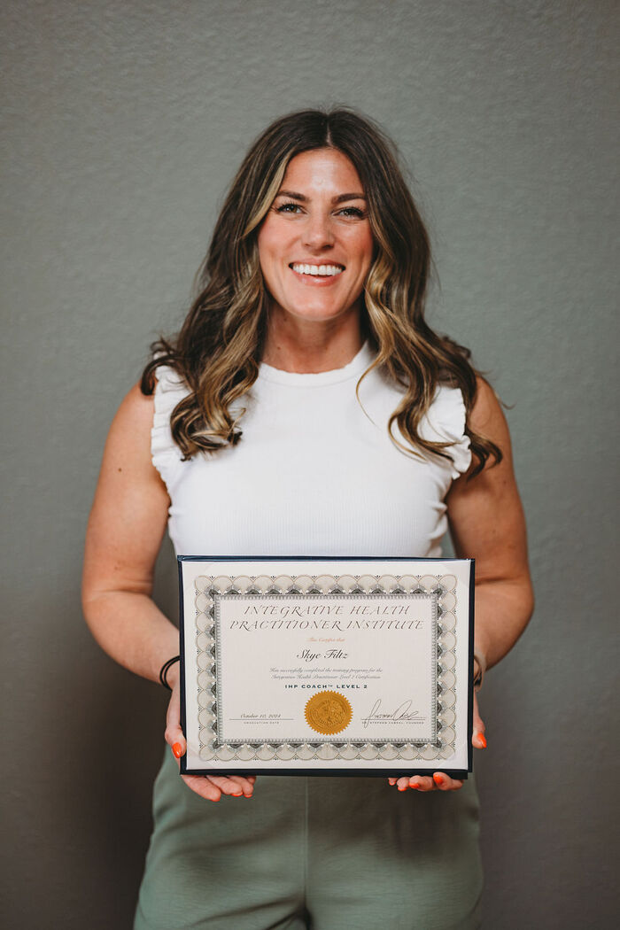 Skye Filtz with IHP Level 2 Health Coaching Certification