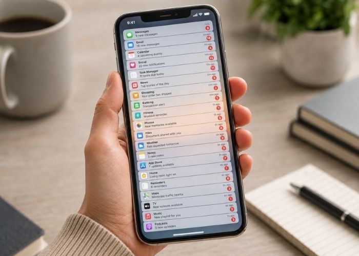 Cell Phone with Notifications