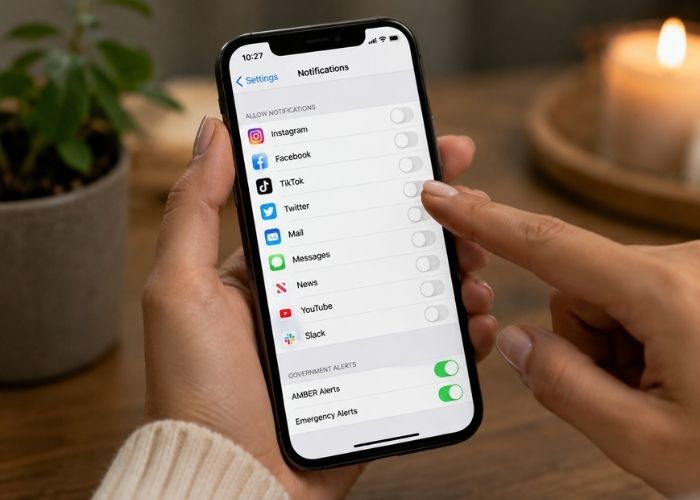 Turning Off Notifications on Phone to Regulate Nervous System