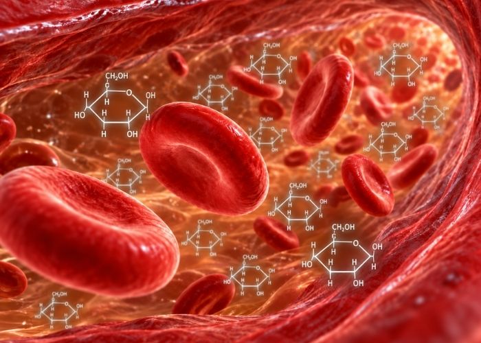 Glucose Molecules in Bloodstream Glucose Molecules in Bloodstream