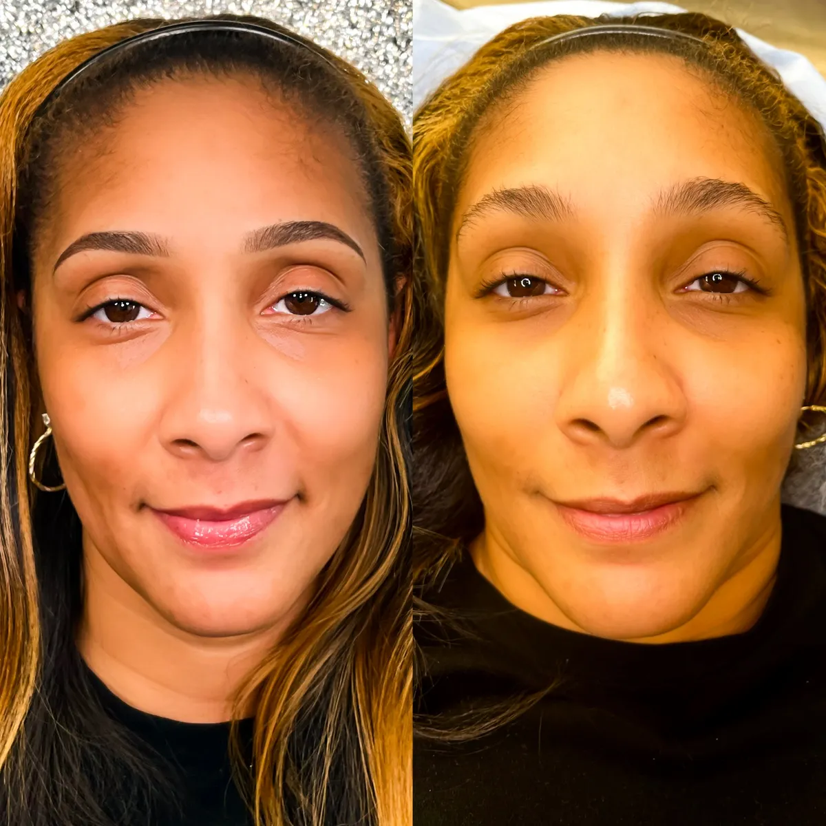 Polished brow result