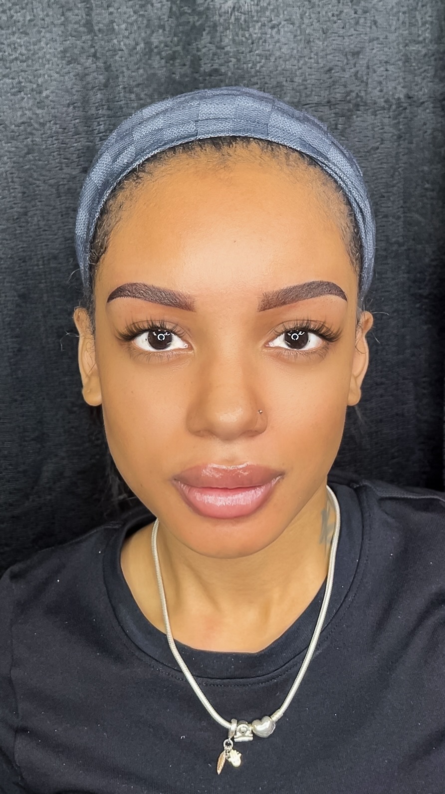 Beautiful soft ombré powder brows