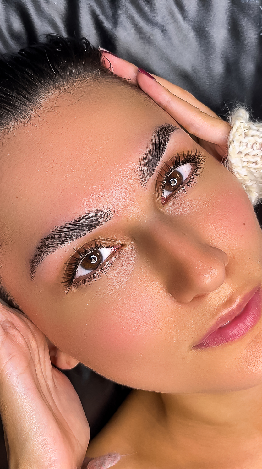 Soft makeup result