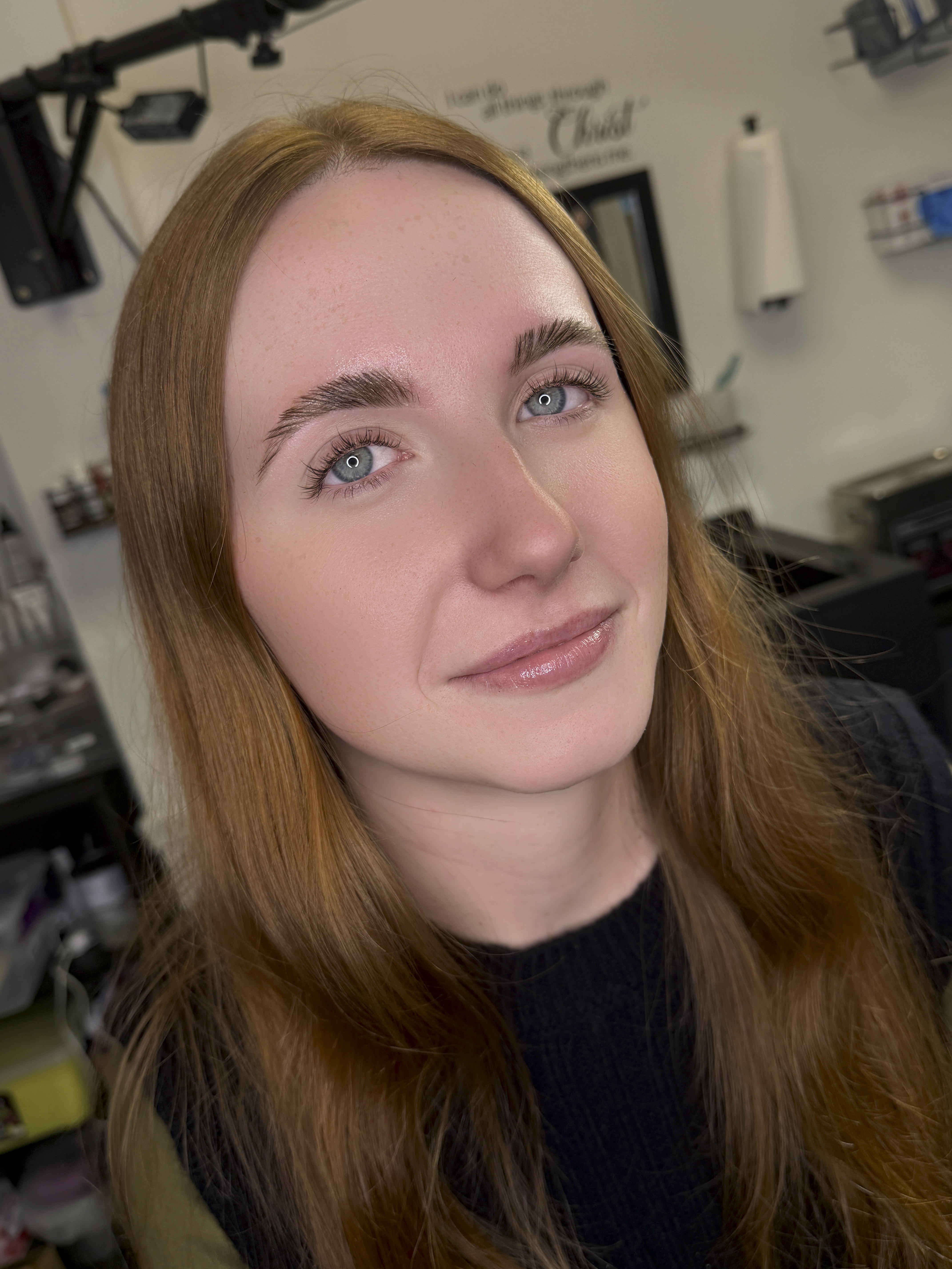 Before brow shaping — Euclid Ohio beauty studio