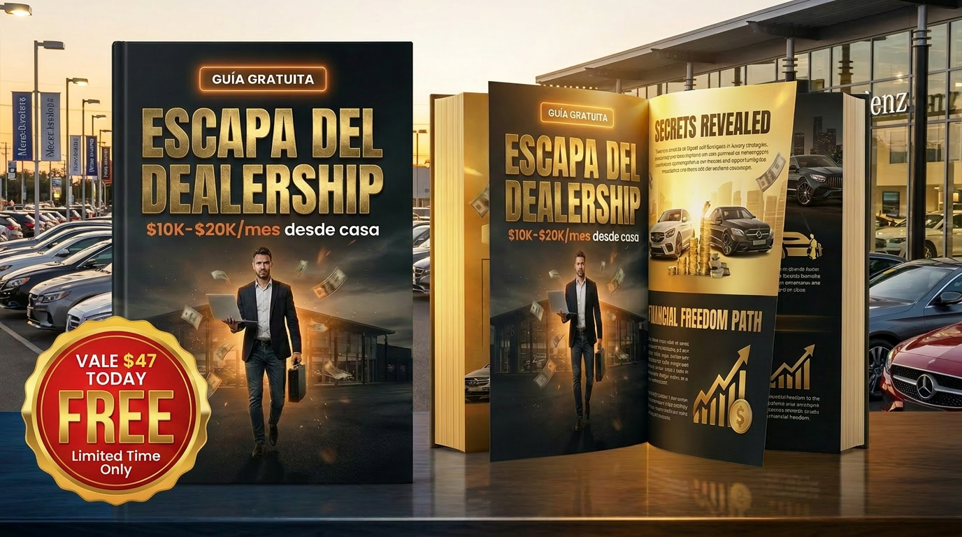 Escapa del Dealership — Guía Gratuita para vendedores hispanos en USA