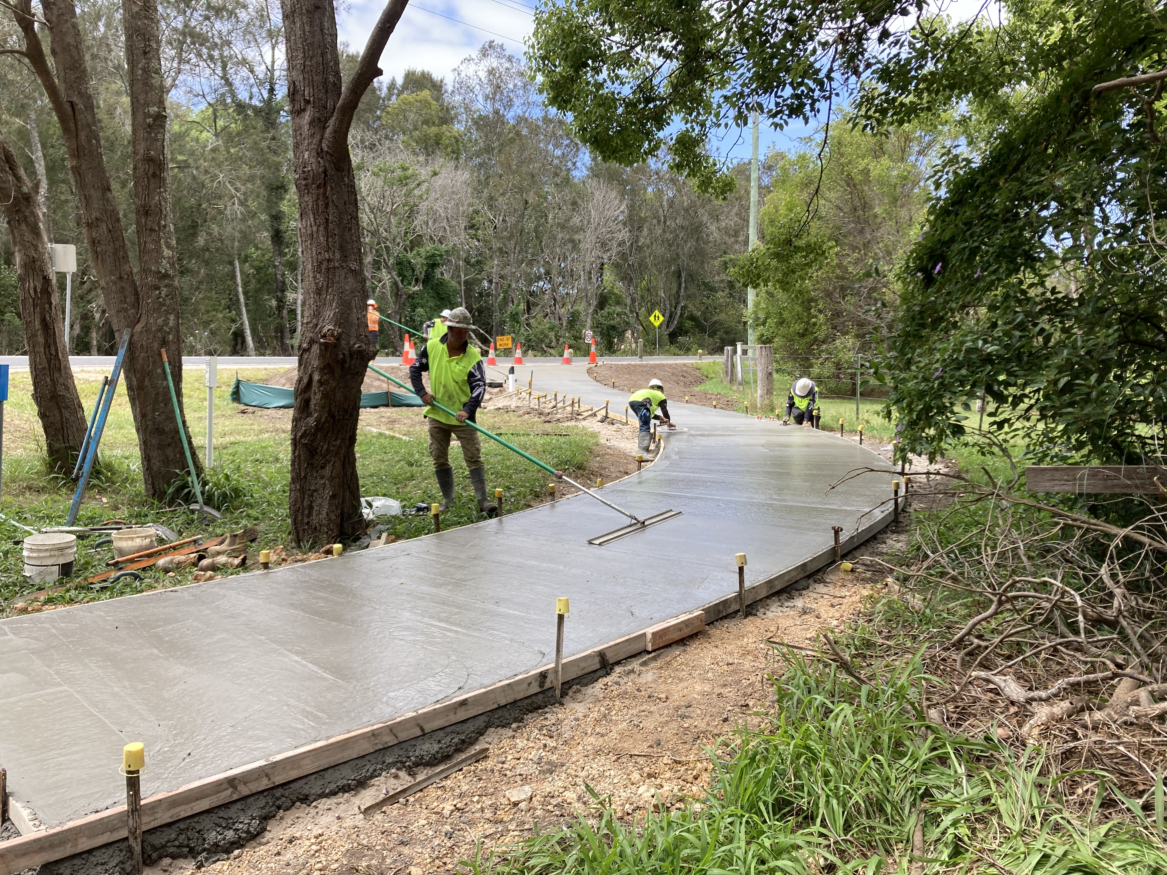 Birdy's Concreting team at work