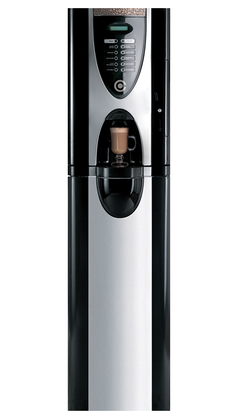 Touchscreen coffee vending machine