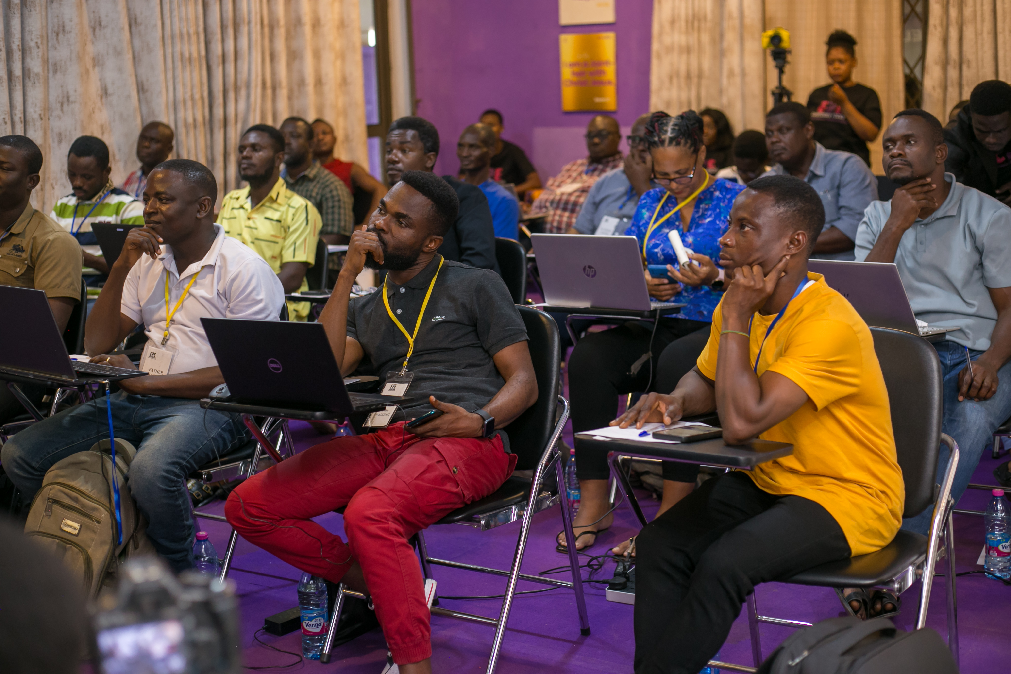 AMMC attendee learning by doing during a session