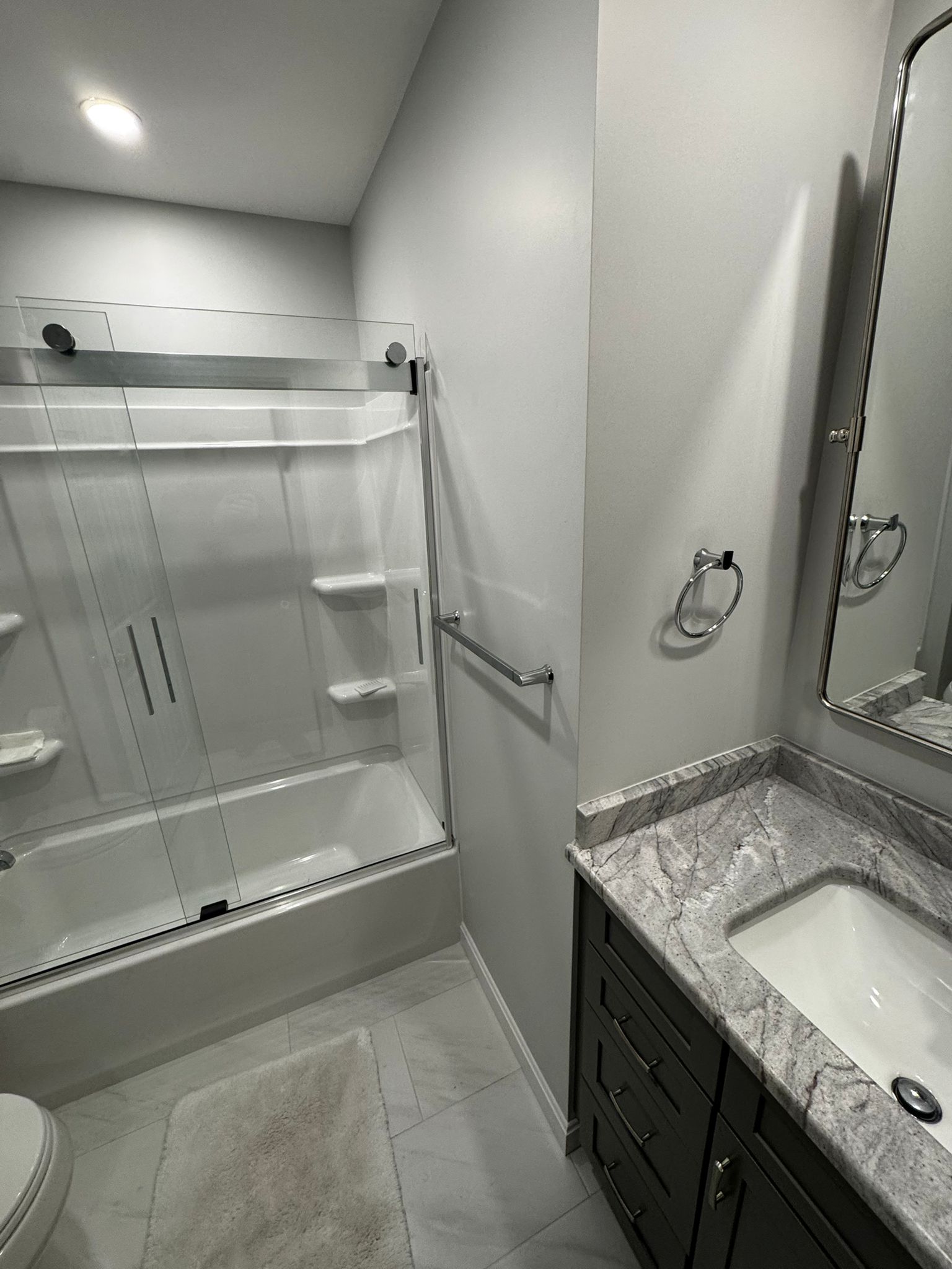 Bathroom remodel in Acton, MA — shower and tile detail