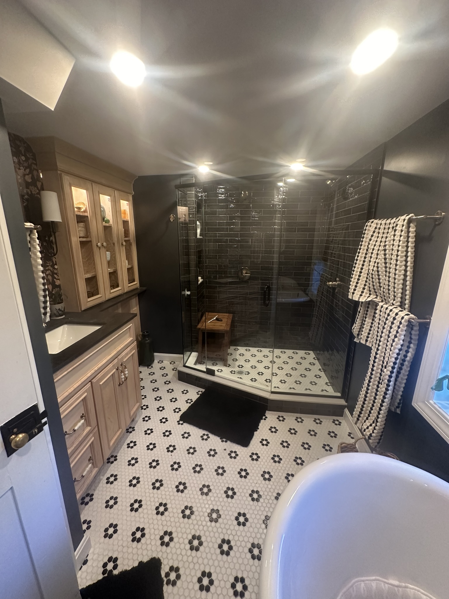 Bathroom remodel in Rutland, MA — vanity and fixtures