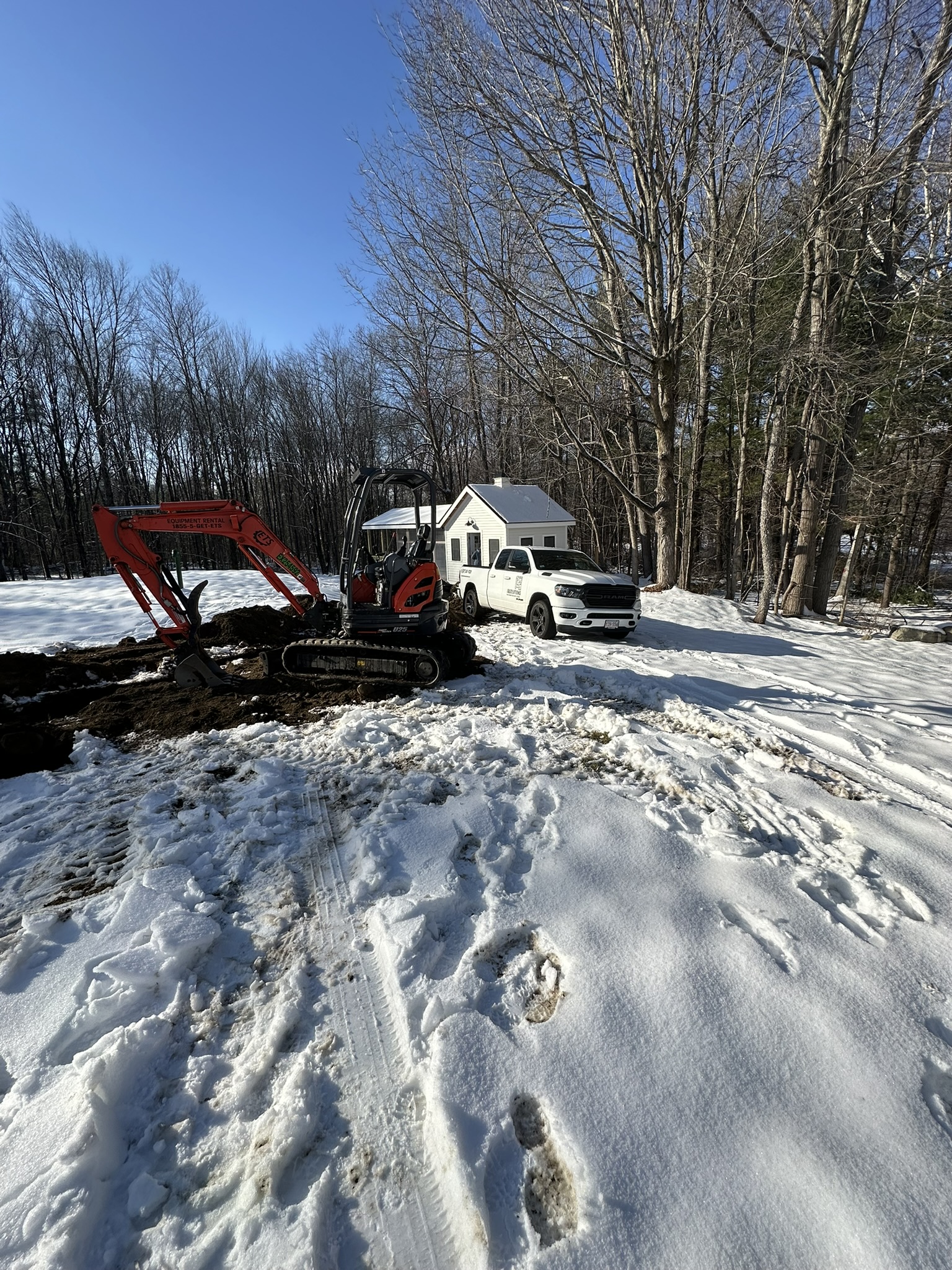 Greenhouse with electrical power in Sterling, MA — construction progress