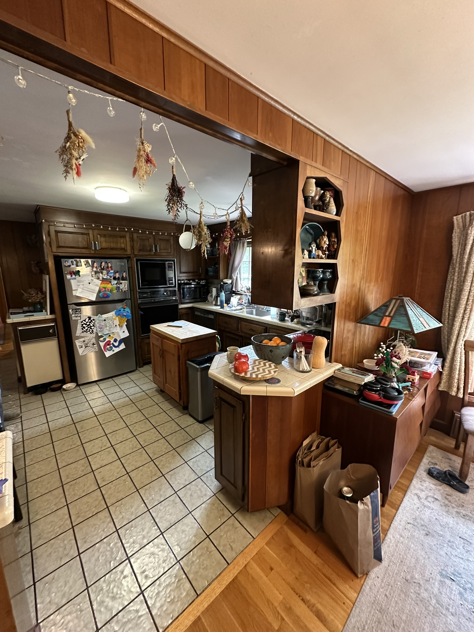 Kitchen restoration in Billerica, MA — cabinet and countertop work
