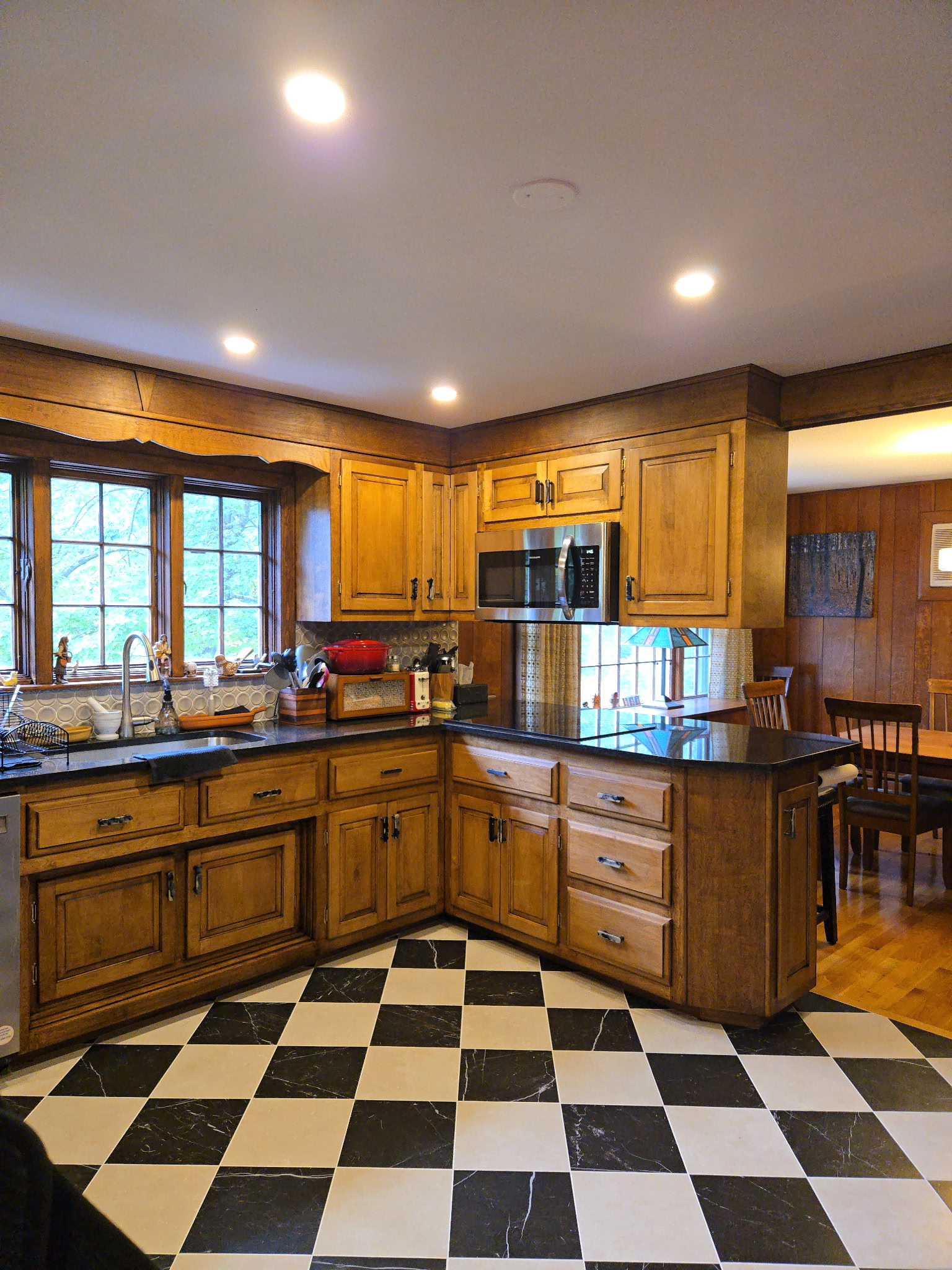 Kitchen restoration in Billerica, MA — restoration progress