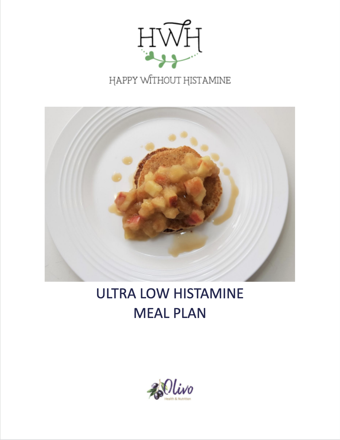 Low Histamine Reboot meal plan cover