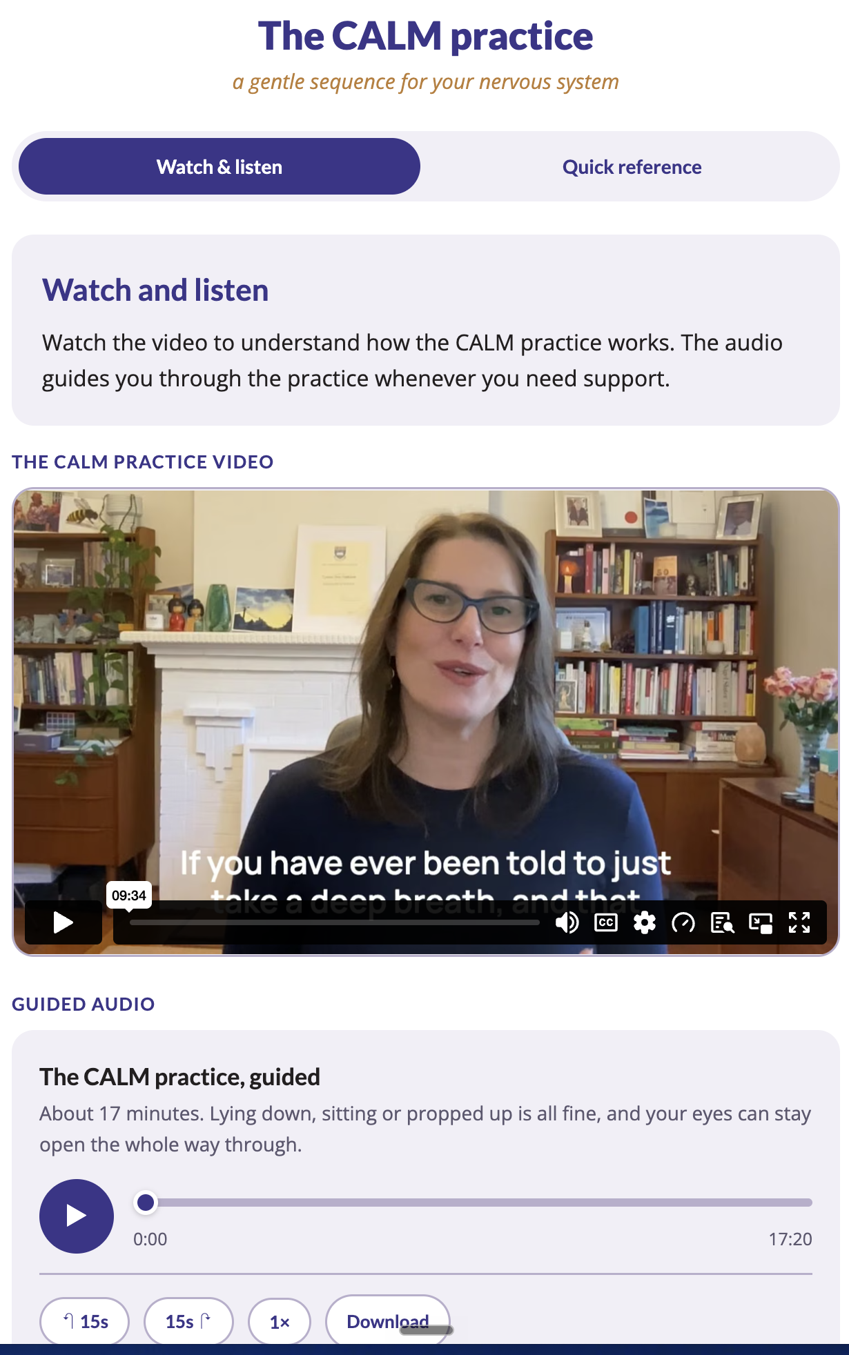 The CALM Practice Toolkit