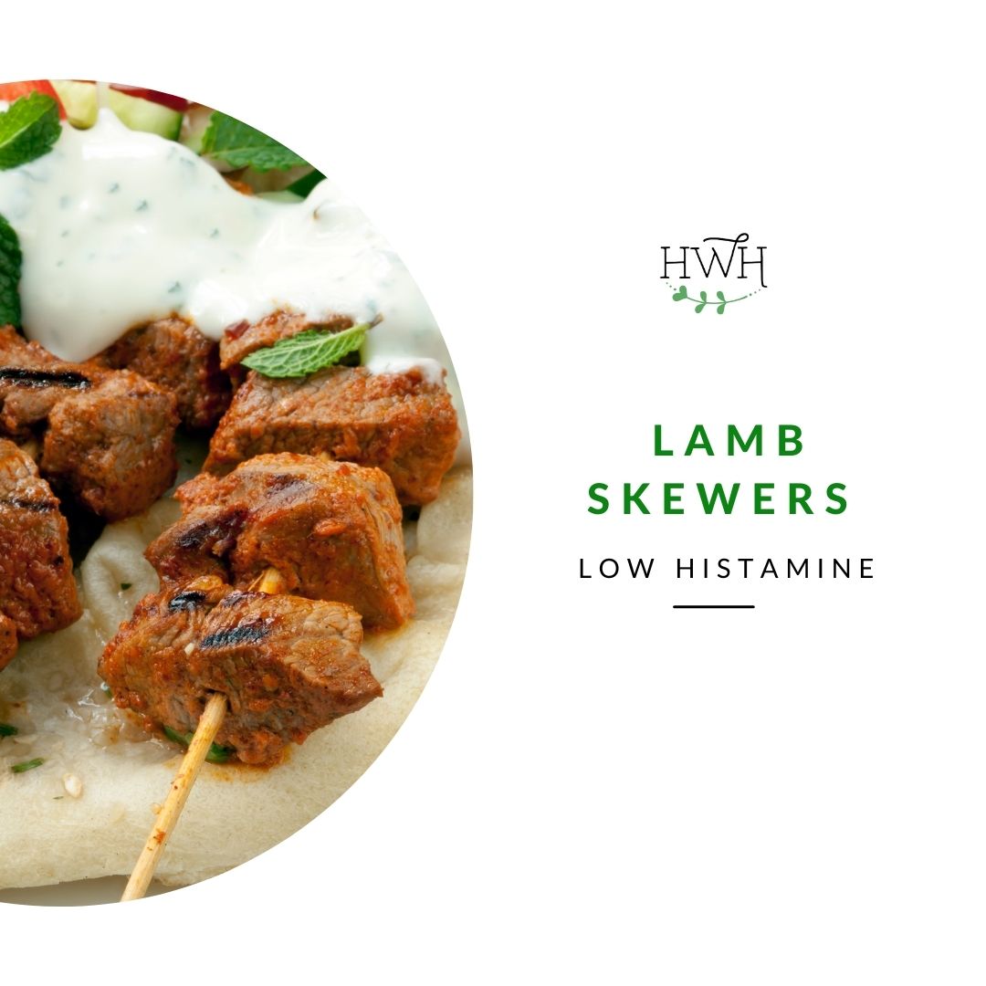 Lamb skewers — low histamine dinner