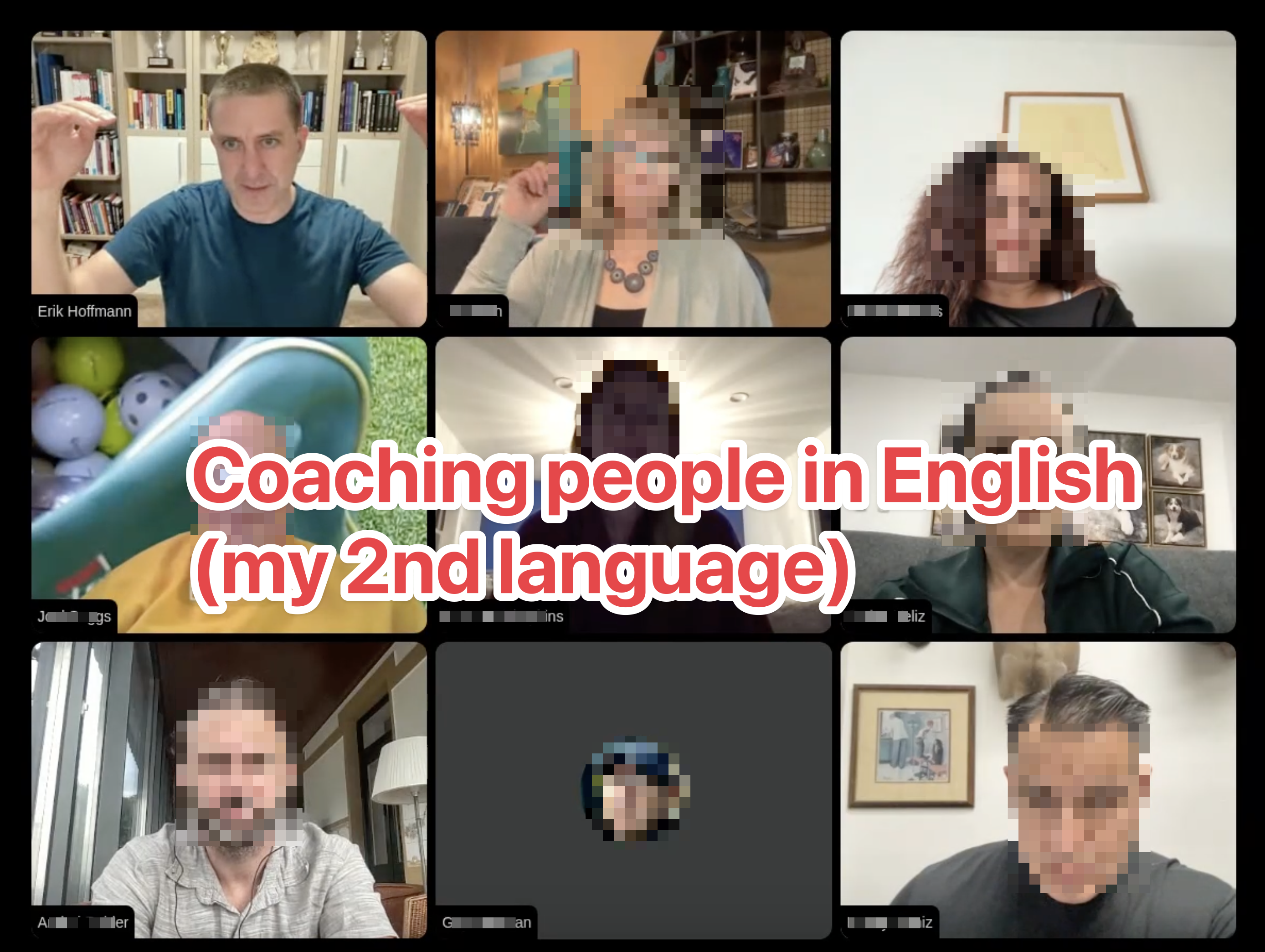 Coaching people in English, my 2nd language
