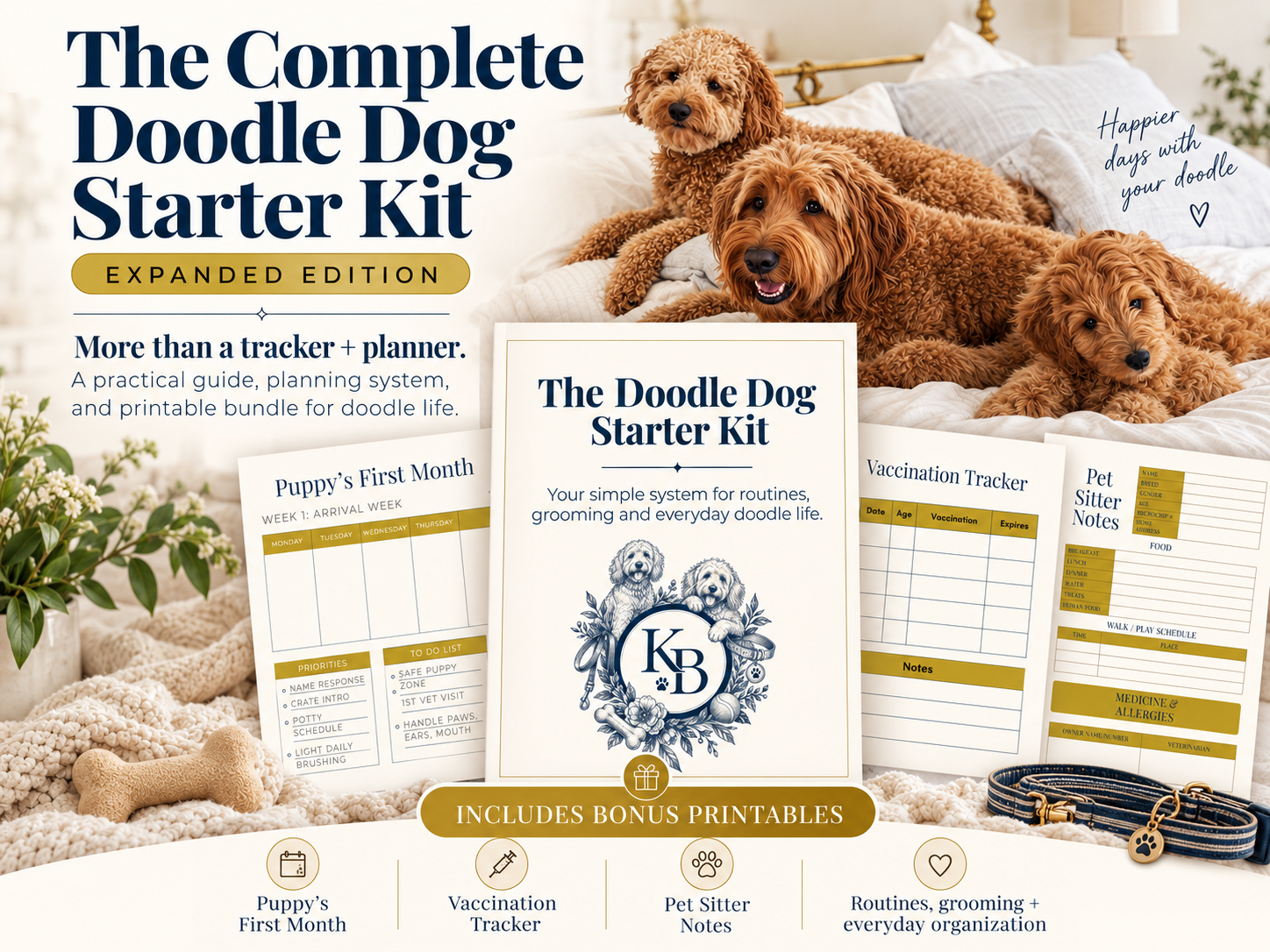 The Complete Doodle Dog Starter Kit — printable organization system cover