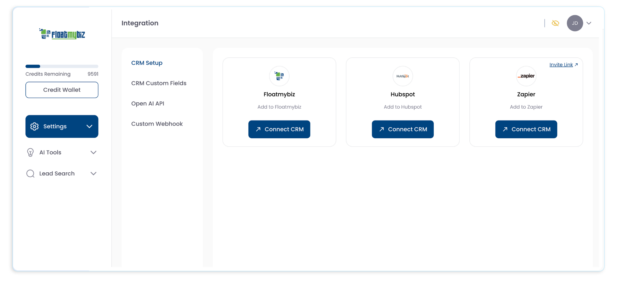 Integrate with your CRM