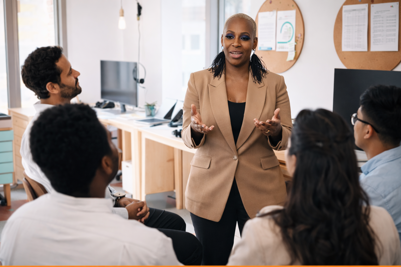 Lakeisha Small consulting with clients
